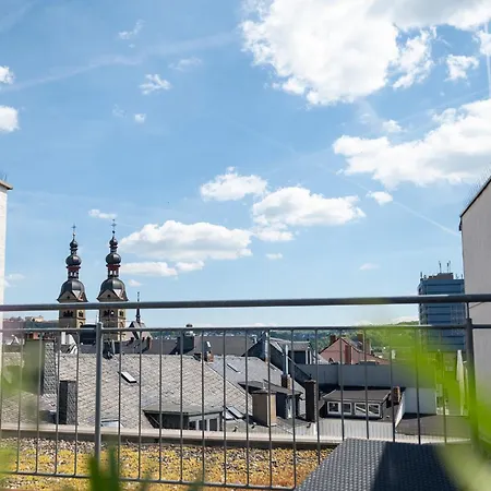 Ferienwohnung Penthouse Panoramablick Whirlpool Parken Koblenz  Exterior foto