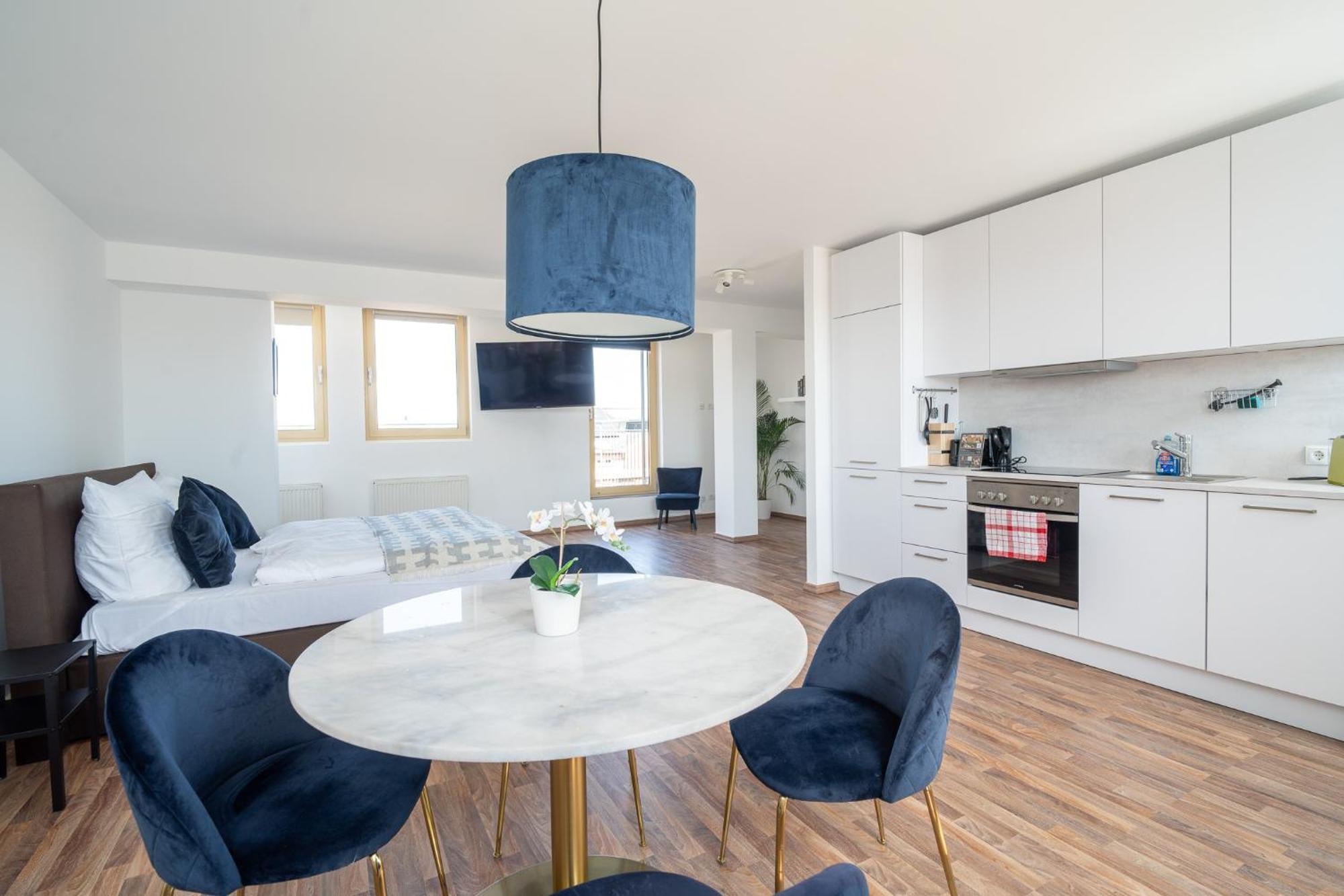 Apartment Penthouse Panoramablick Whirlpool Parken